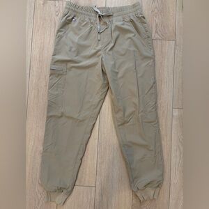 Figs Fionlite joggers scrub bottoms Pants Tan Cream size medium